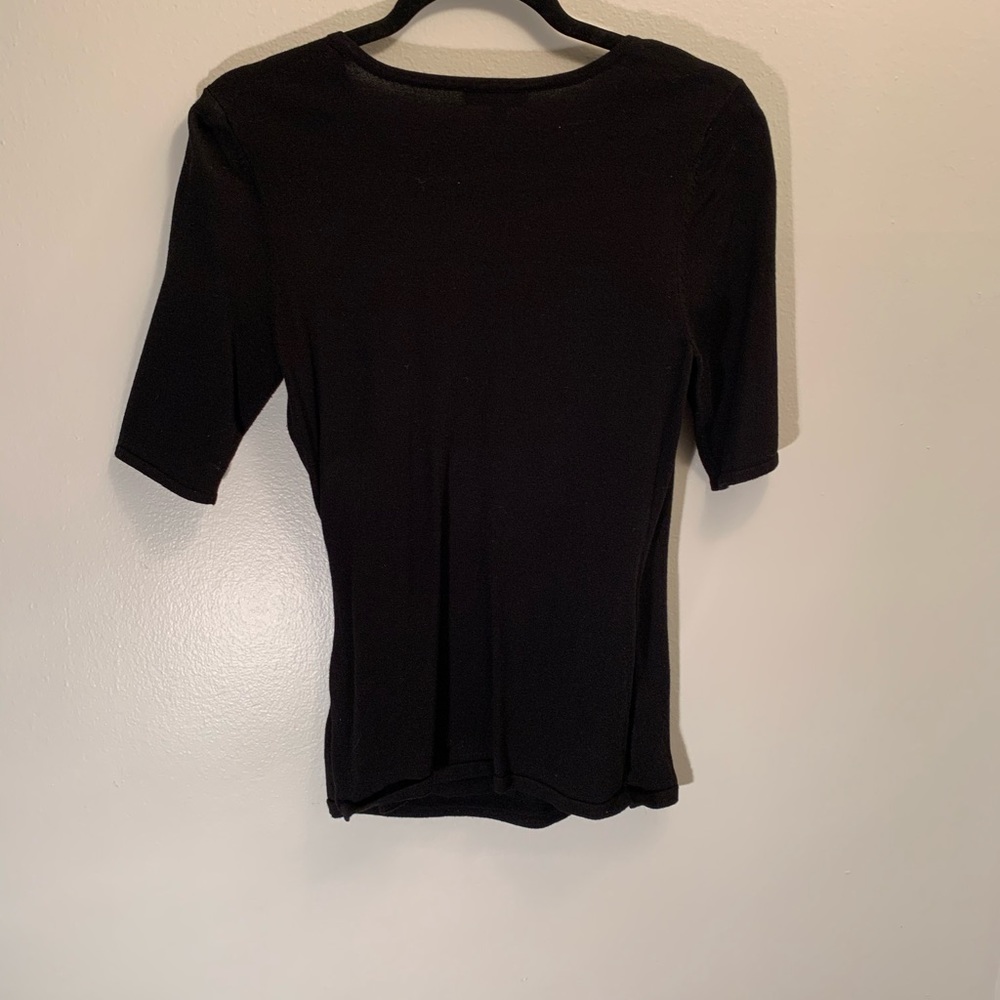 Premise Stretch Black Shirt with Gold Bar - Picture 6 of 7